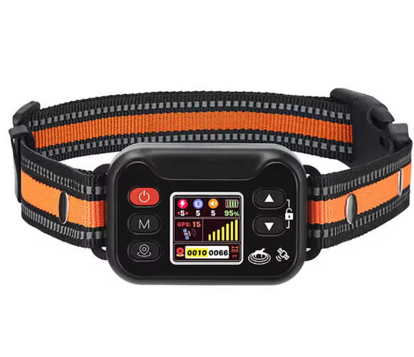GPS hundstängsel, Antiskallhalsband & Uppladdningsbart hundhalsband. Vattentätt för hundar 7-54 kg.