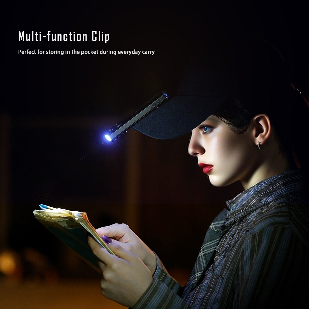 IMALENT GR35 Röd EDC Ficklampa, 2800 Lumen. Mångsidig multi-ljuskälla, magnetisk för äventyr.