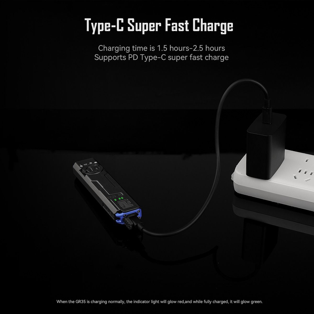 IMALENT GR35 Röd EDC Ficklampa, 2800 Lumen. Mångsidig multi-ljuskälla, magnetisk för äventyr.