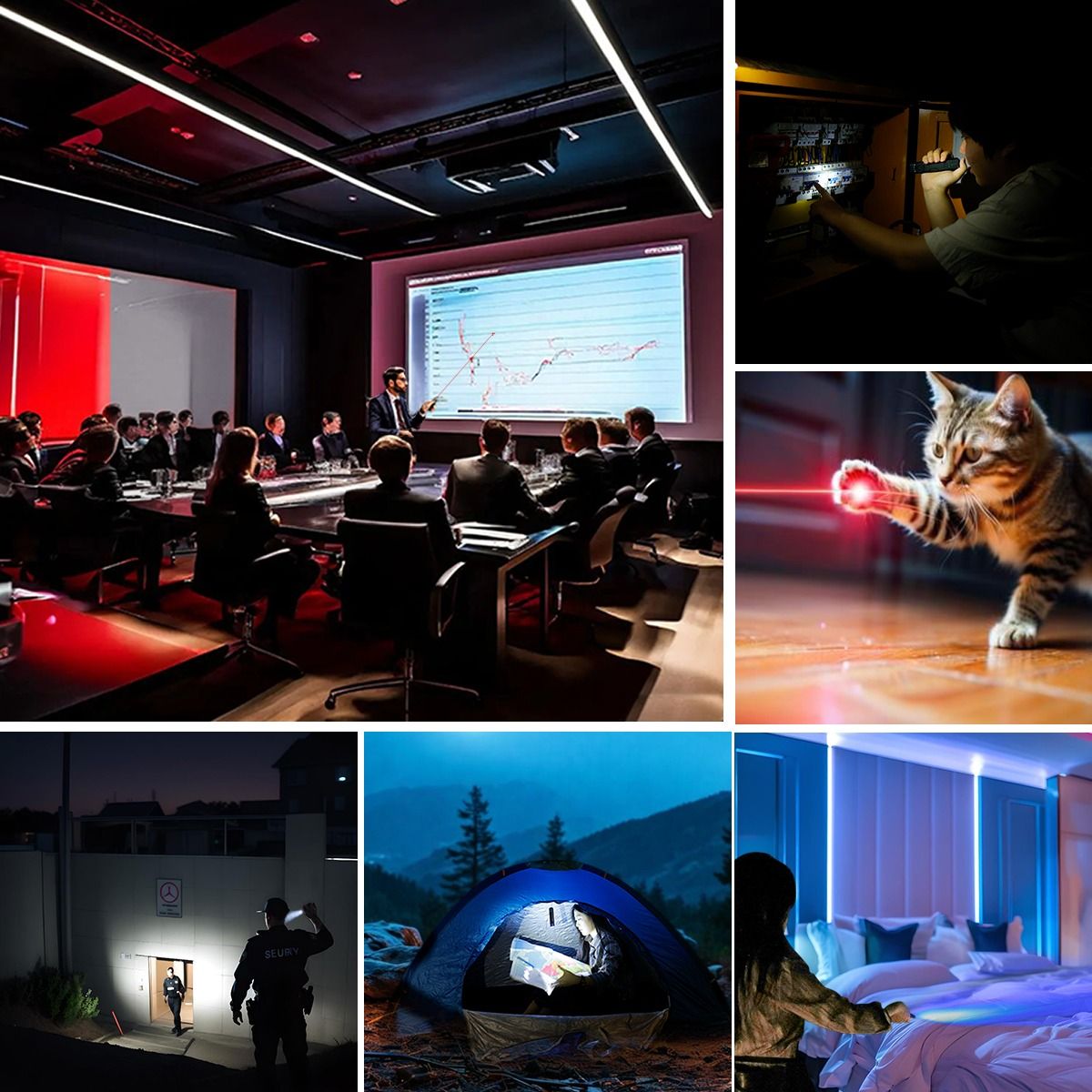 IMALENT GR35 Röd EDC Ficklampa, 2800 Lumen. Mångsidig multi-ljuskälla, magnetisk för äventyr.