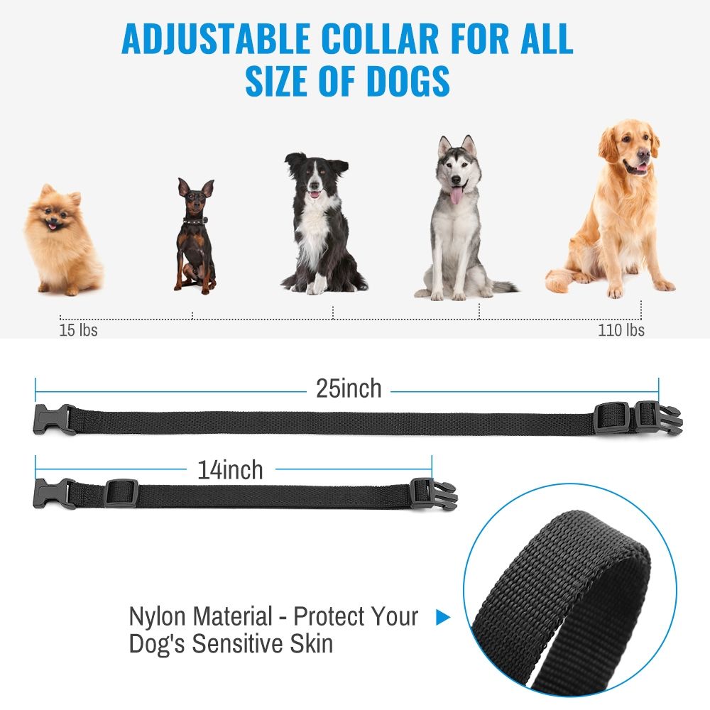 Petrainer 998D fjärrstyrt elektriskt hundträningshalsband med LCD-skärm 300m räckvidd vattentät och laddningsbart