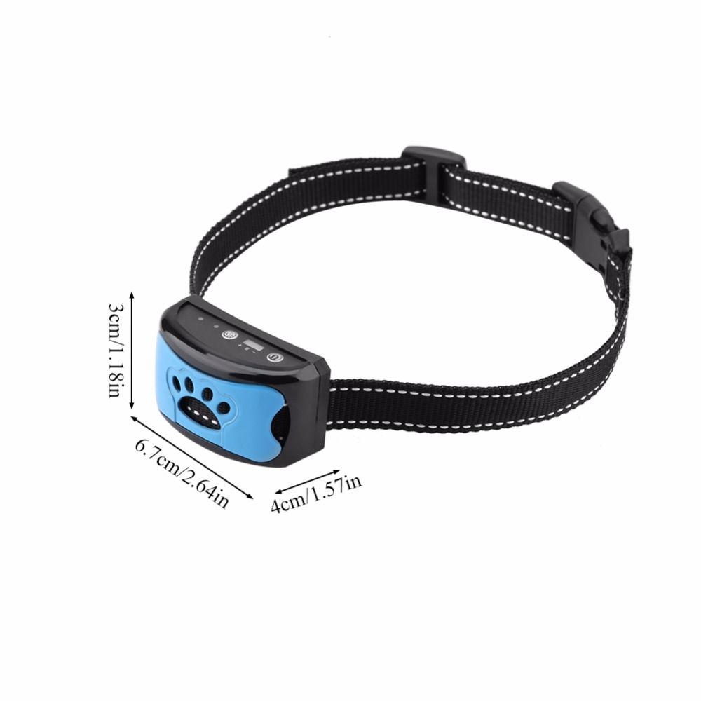 Pet Dog Anti Barking Device USB laddbar Ultraljud Hundträningshalsband Effektiv Hundträningstillbehör