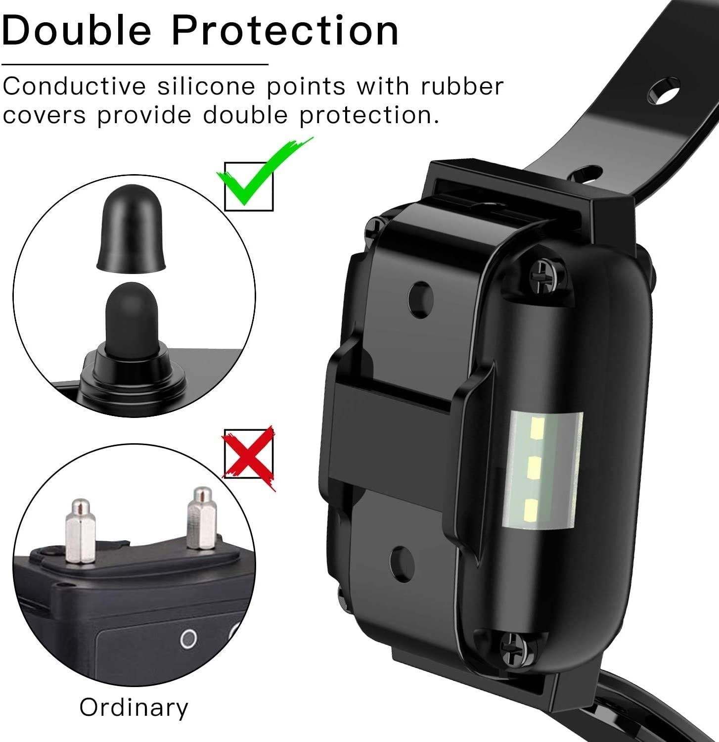 800m Elektrisk Hundträningskrage Vattentät Uppladdningsbar LCD-skärm Justerbara chocknivåer Fjärrkontroll