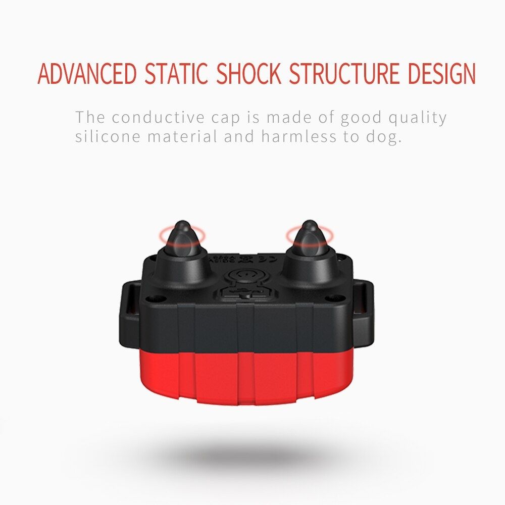 Hundträningshalsband Uppladdningsbart Vattentät Elektronisk Med Fjärr Vibration och Chock för Effektiv Träning