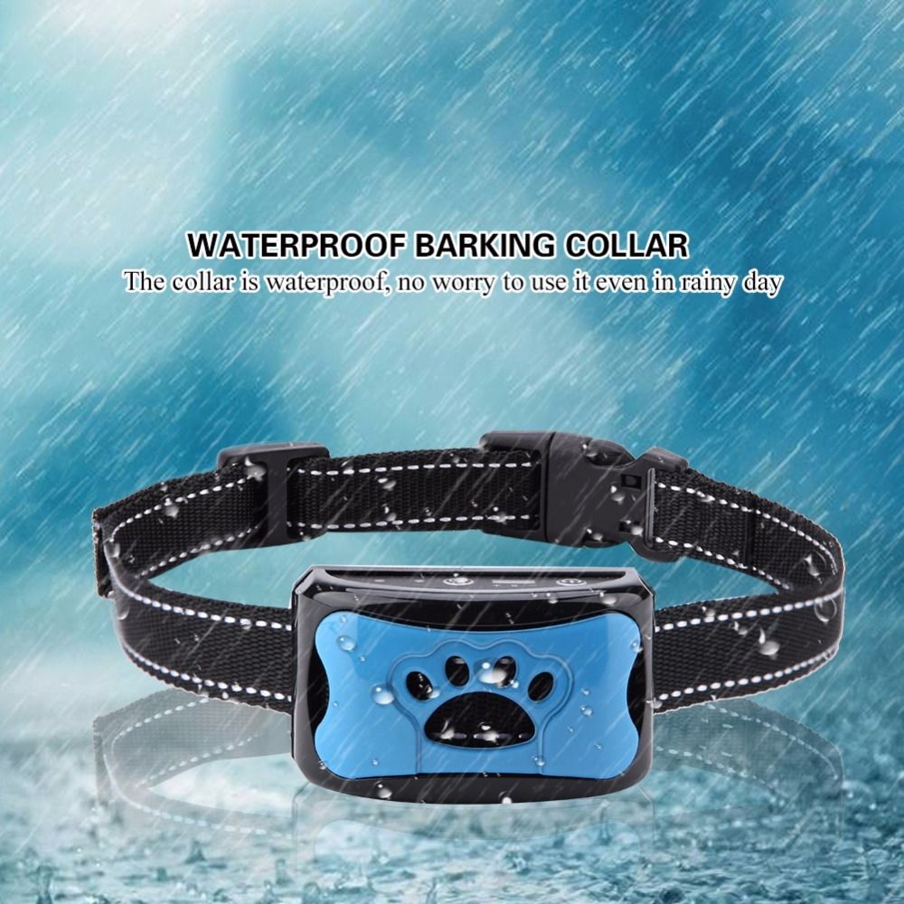 Pet Dog Anti Barking Device USB laddbar Ultraljud Hundträningshalsband Effektiv Hundträningstillbehör