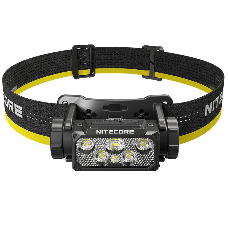 Nitecore HC60 UHE LED uppladdningsbar strålkastare 1600 lumen perfekt för utomhusbelysning och äventyrsutrustning