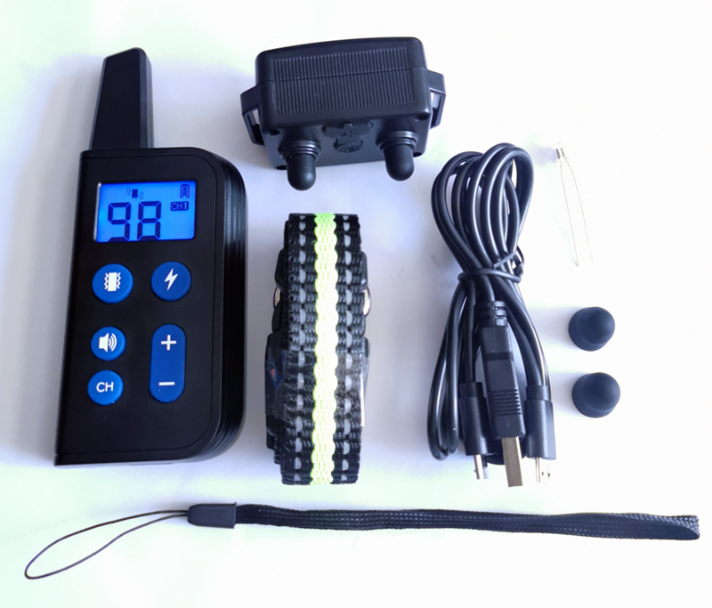 2020 Ny Elektrisk Hundträningshalsband 1000m Räckvidd Vattentät LCD-skärm Justerbara Stimulansnivåer