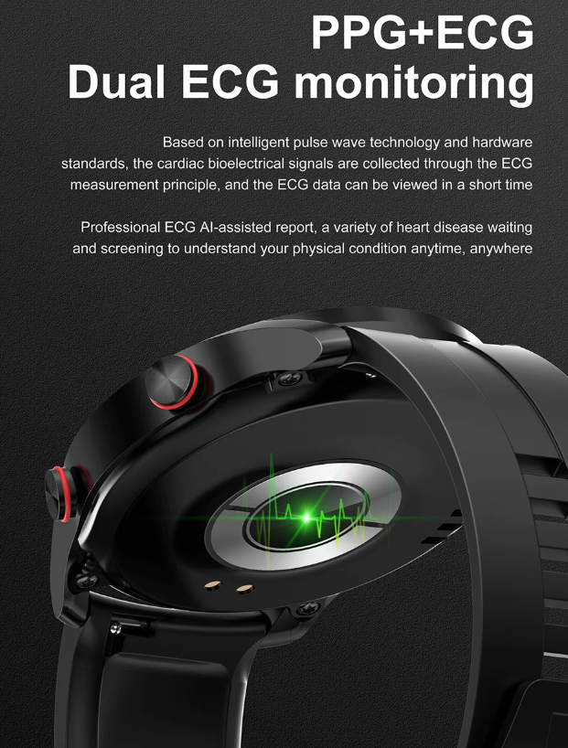 HW20 ECG+PPG Bluetooth-samtal Smartklocka