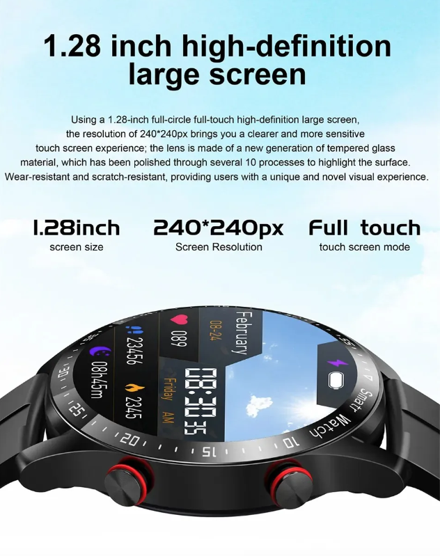 HW20 ECG+PPG Bluetooth-samtal Smartklocka