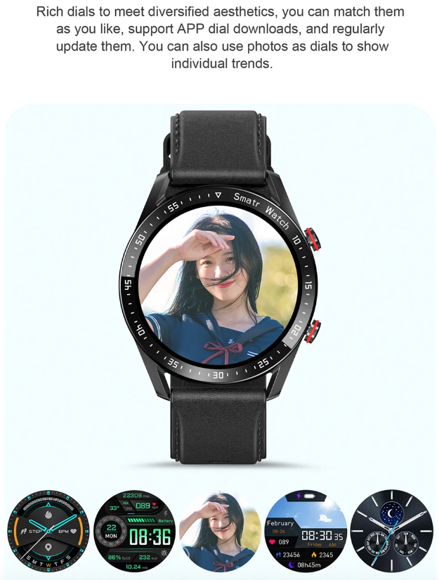 HW20 ECG+PPG Bluetooth-samtal Smartklocka