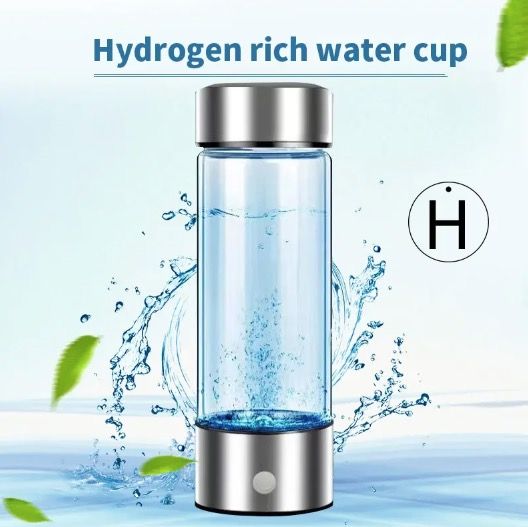 Bärbar vätgasgenerator vattenkopp med filterjonisator stilren 420ml ökar hydrering och antioxidantnivåer