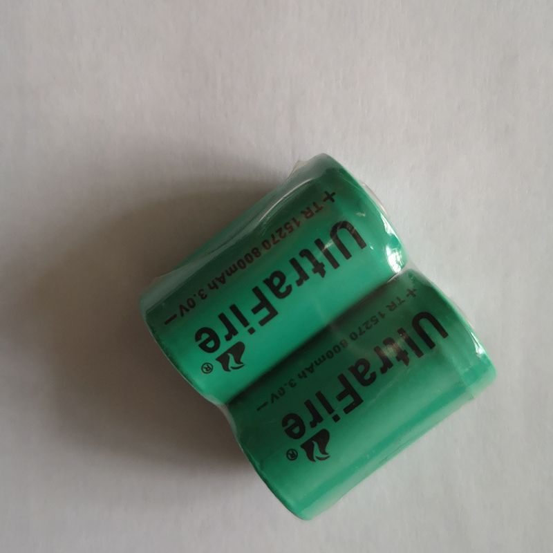 Ultrafire TR 15270 800mAh 3.0V Miljövänligt Uppladdningsbart Batteri för Ficklampor och Laserpekare
