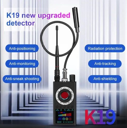 K19 Trådlös RF-signaldetektor GPS-spårare Kompakt Säkerhetsenhet för Integritetsskydd och Resesäkerhet