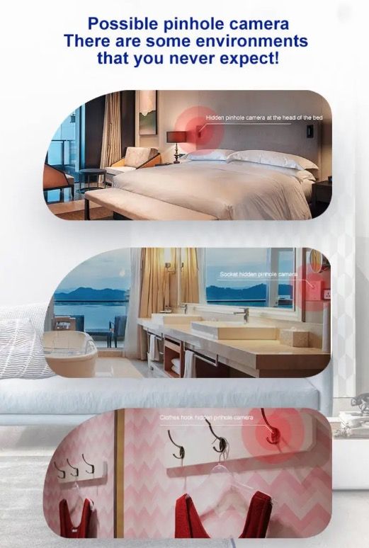 K19 Trådlös RF-signaldetektor GPS-spårare Kompakt Säkerhetsenhet för Integritetsskydd och Resesäkerhet