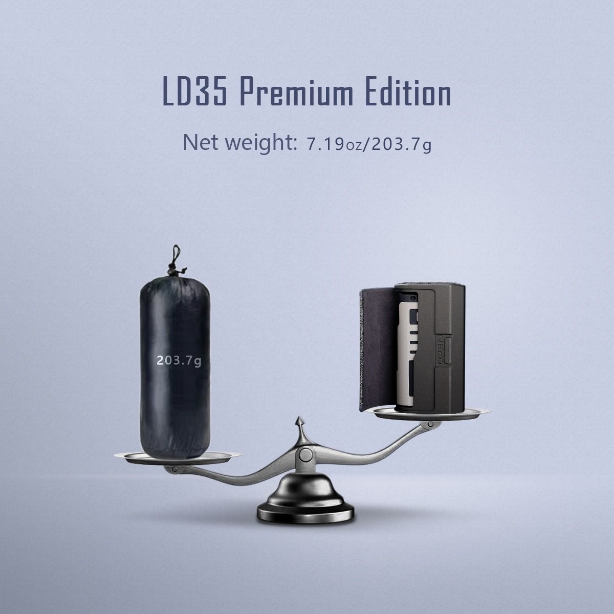 IMALENT LD35 EDC-ficklampa 1200 lumen | Uppladdningsbar USB-C LED med OLED & 328m räckvidd