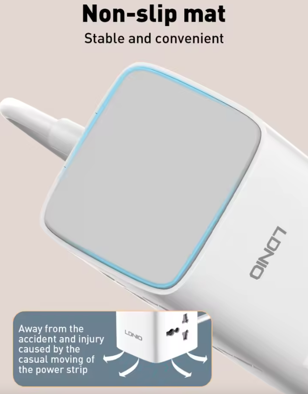LDNIO Strömuttag & laddstation (70W) - Kubdesign med överspänningsskydd | EU/US/UK Universaladapter