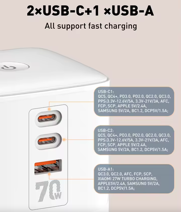 LDNIO Strömuttag & laddstation (70W) - Kubdesign med överspänningsskydd | EU/US/UK Universaladapter