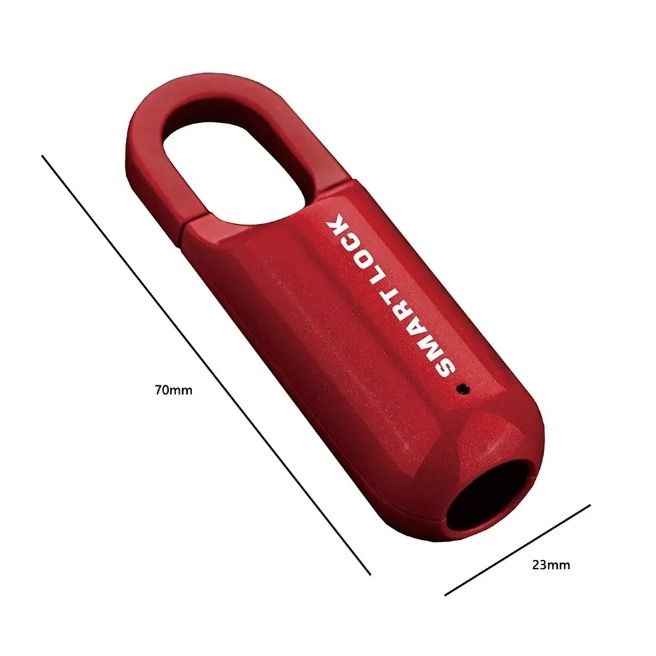 Mini Fingeravtryckshänglås USB-nyckellöst lås Snabb upplåsning Lätt design för resesäkerhet och biometrisk trygghet