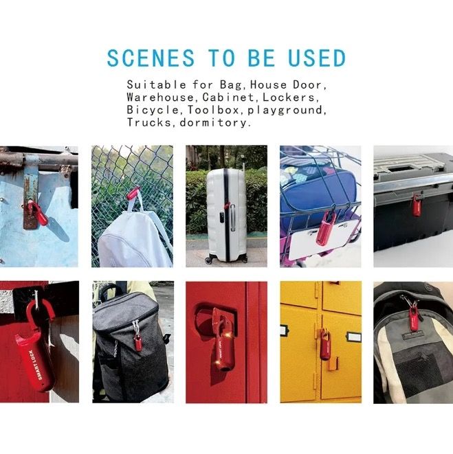 Mini Fingeravtryckshänglås USB-nyckellöst lås Snabb upplåsning Lätt design för resesäkerhet och biometrisk trygghet