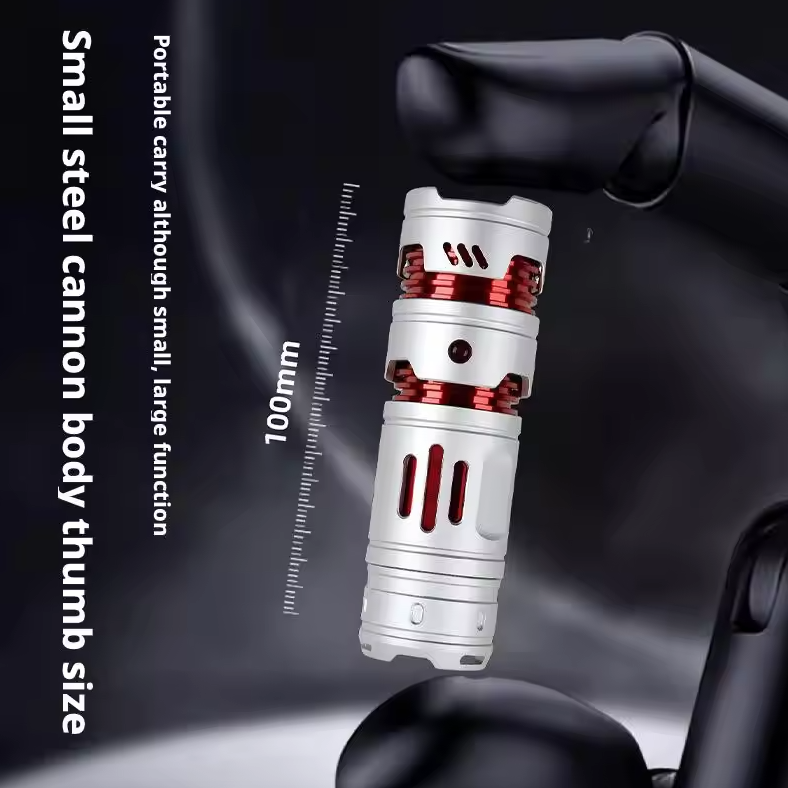 Bärbar mini EDC-ficklampa USB-laddningsbar nyckelringsficklampa
