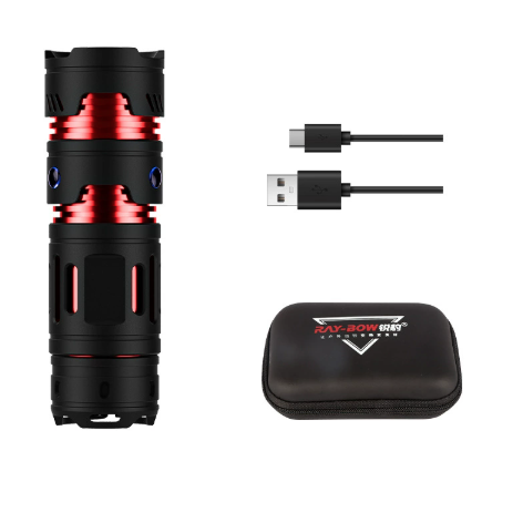 Bärbar mini EDC-ficklampa USB-laddningsbar nyckelringsficklampa
