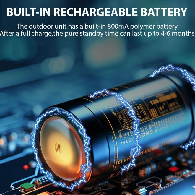 Upptäck M12 Trådlös Videodörrklocka Videointercom IR Night Vision Enkel Installation 4,3'' IPS-skärm Hemmasäkerhet