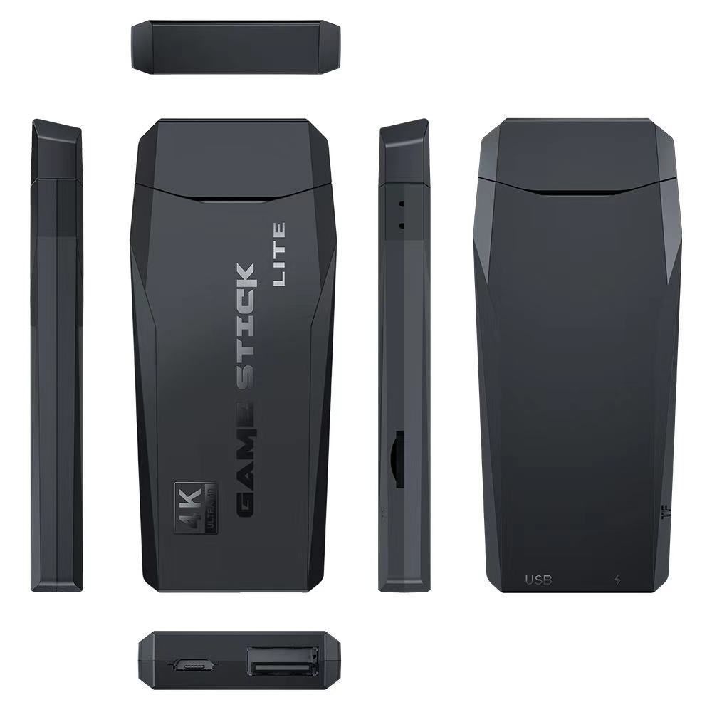 Videospelkonsol 2.4G Dubbel Trådlös Handkontroll Game Stick 4K 10,000 Retrospel 64GB Julklapp Spelnostalgi