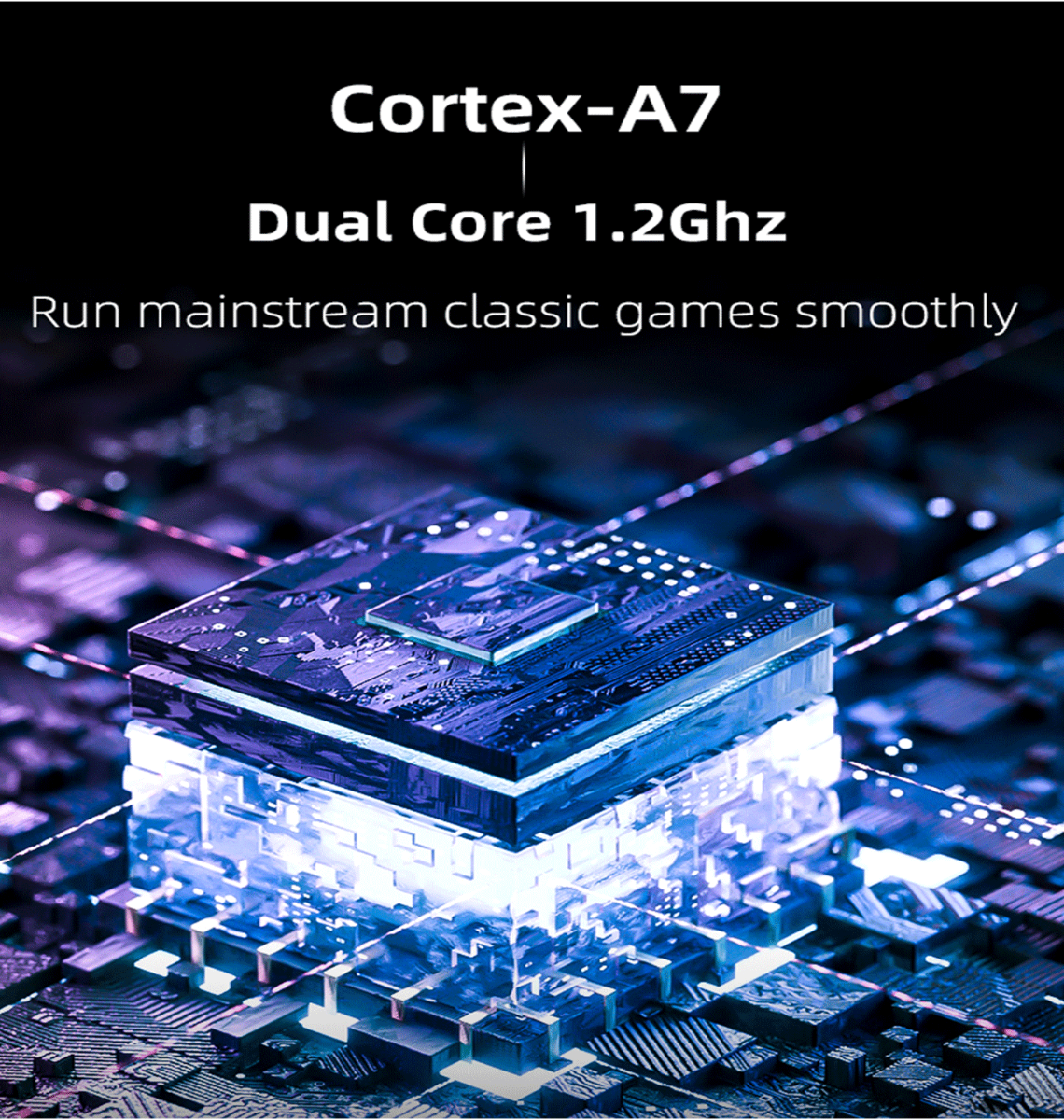 MIYOO Mini Plus bärbar retrospelskonsol med 3,5-tums IPS-skärm 640x480 upplösning för nostalgiskt spel