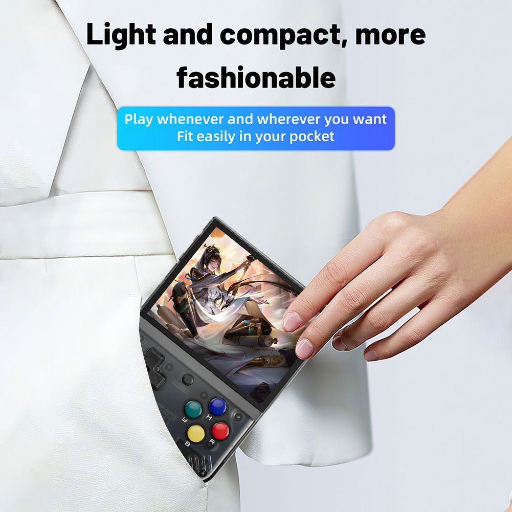 MIYOO Mini Plus bärbar retrospelskonsol med 3,5-tums IPS-skärm 640x480 upplösning för nostalgiskt spel