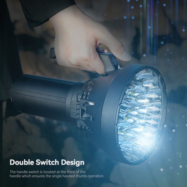 IMALENT MS32 200000 Lumen LED hög effekt ficklampa med flera belysningslägen för utomhusäventyr