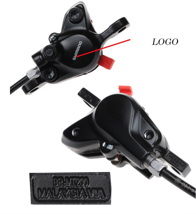 Shimano MT200 Broms MTB E-cykel Hydraulisk Skivbroms Överlägsen Bromskraft Avancerad Teknik Svart Finish