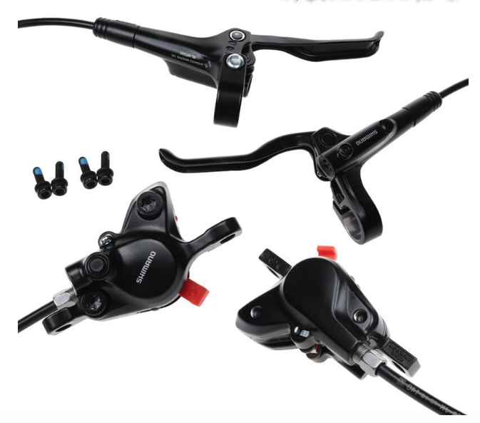 Shimano MT200 Broms MTB E-cykel Hydraulisk Skivbroms Överlägsen Bromskraft Avancerad Teknik Svart Finish