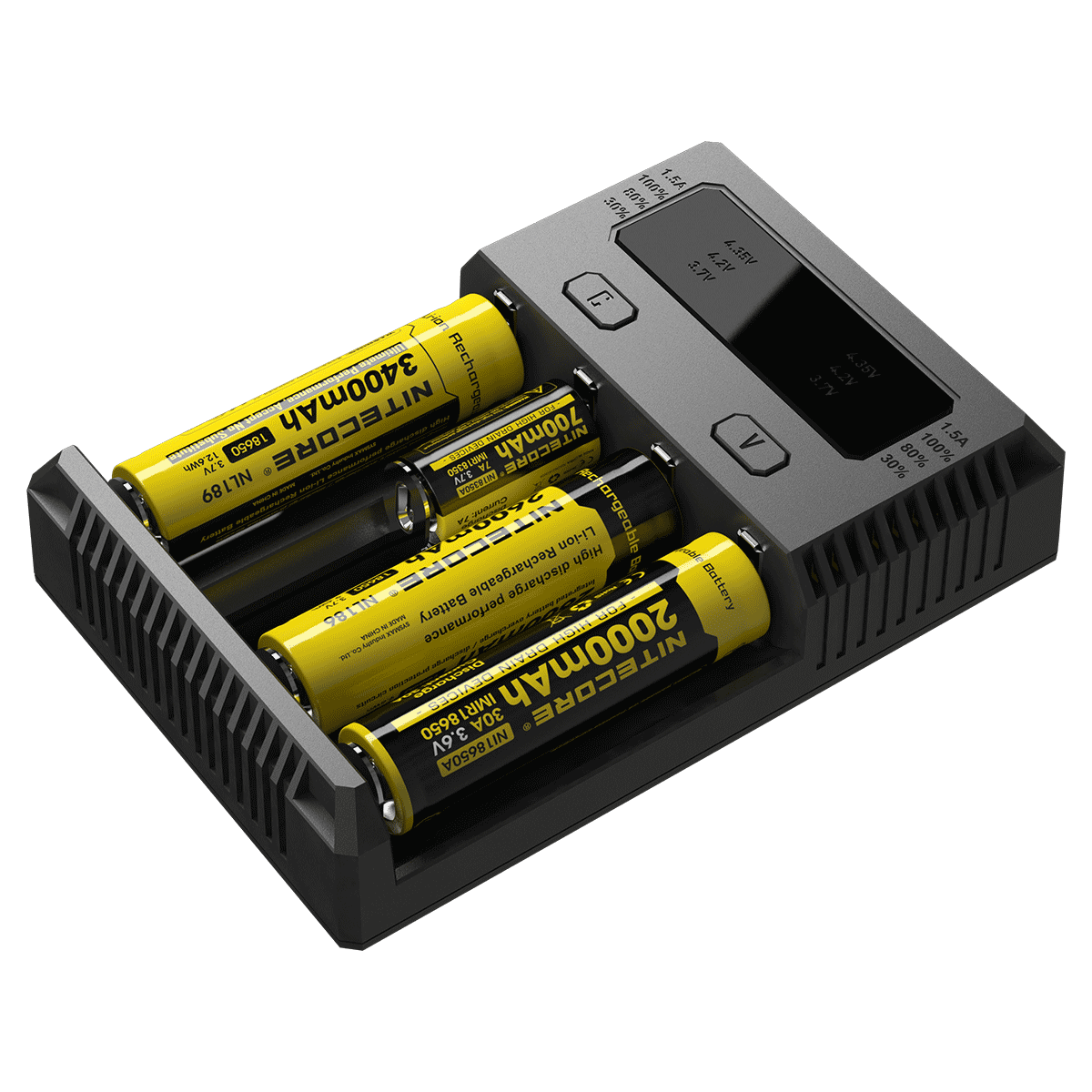 Upptäck Nitecore NY I4 Li-Ion batteriladdare med smart laddning och avancerade funktioner för säker batterivård