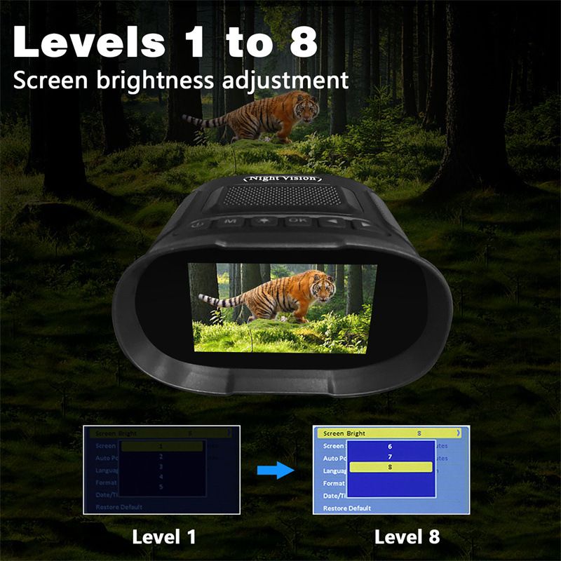 Upptäck Nattkikare DT29 med 850nm Infraröd 1080P HD 8X Digital Zoom Jaktkikare för Vildmarksobservation 350m