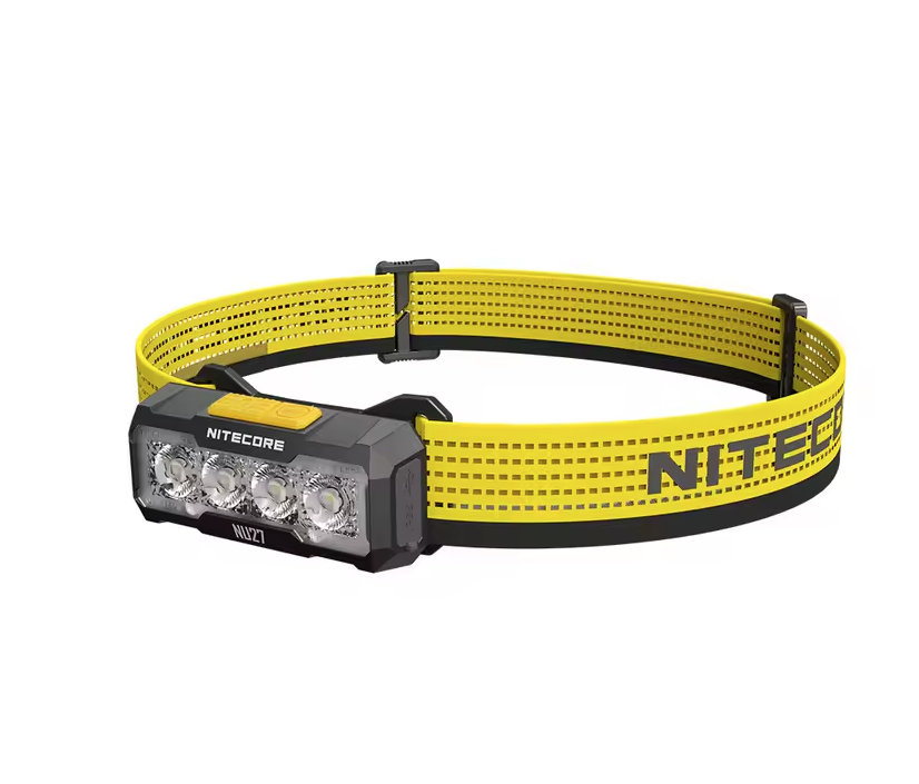 NITECORE NU27 LED Uppladdningsbar Pannlampa 600 Lumen MCT-teknik Camping Vandring Terränglöpning Utomhusutrustning