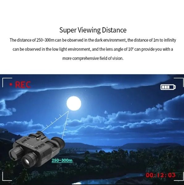 NV8000 Nattkikare med 4K Video Hög bildupplösning och Naken-3D Teknik Perfekt för Äventyrsutrustning
