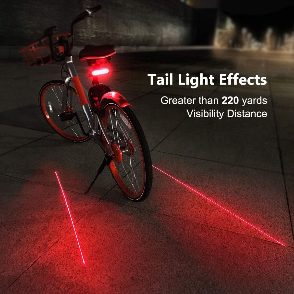 Ampulla C1 LED Cykelbaklampa Uppladdningsbar - Fjärrkontroll, Svängljus & Körfältsmarkering. Säker Nattcykling.