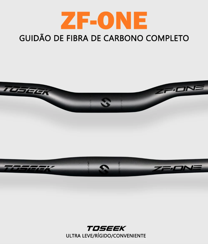 TOSEEK ZF-ONE MTB Carbonstyre 31.8mm Lättvikt Matt Svart 580mm 760mm Ergonomisk Design Premiumkvalitet