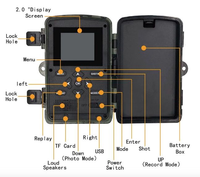 PR700 Infraröd Viltkamera Trail Kamera Djurövervakning Snabb Utlösningstid Infrarött Mörkerseende Utomhus