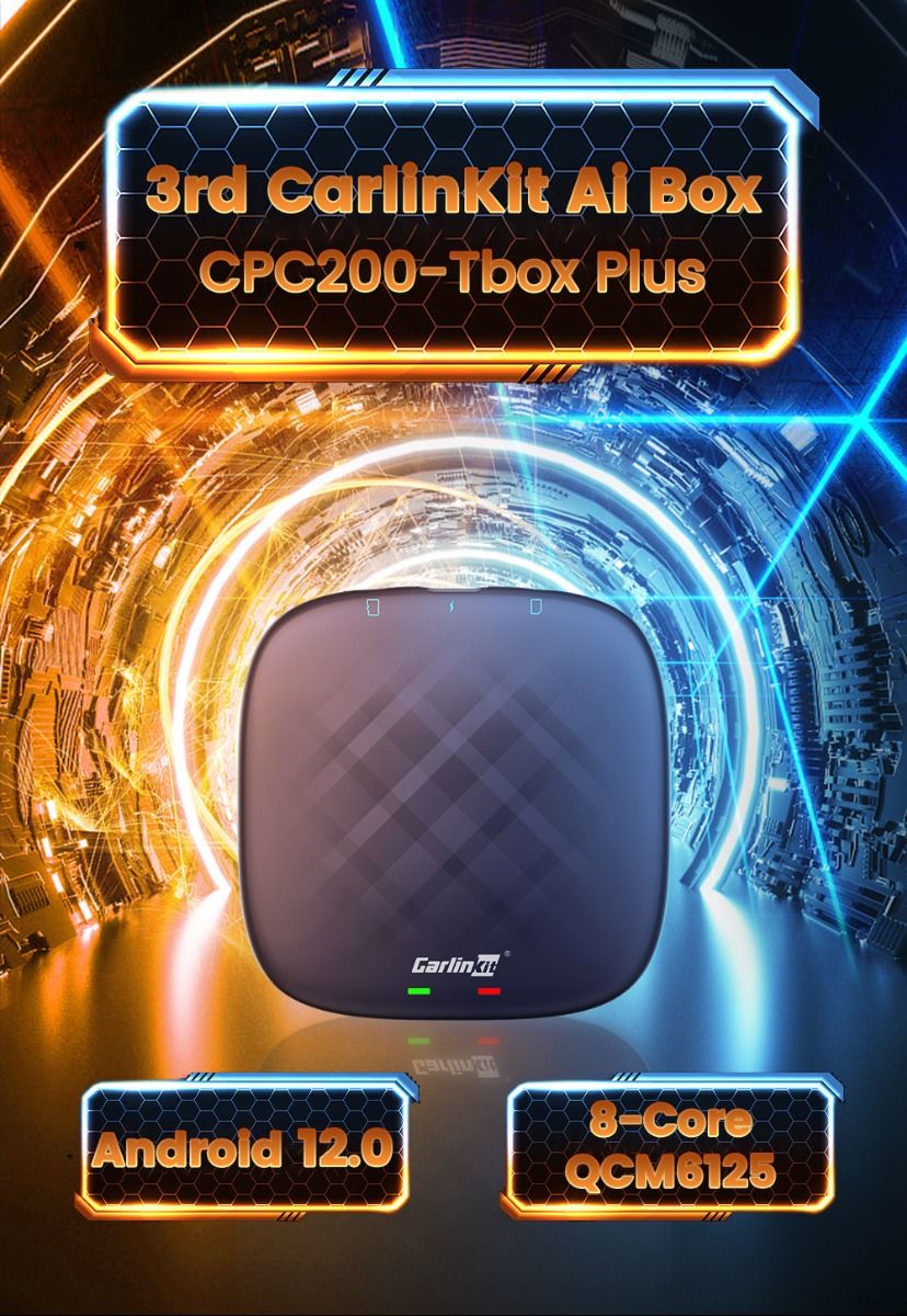 Upptäck CarlinKit CarPlay Ai Box QCM6125 Android 13 Mini Wireless CarPlay med Netflix och sömlös multitasking