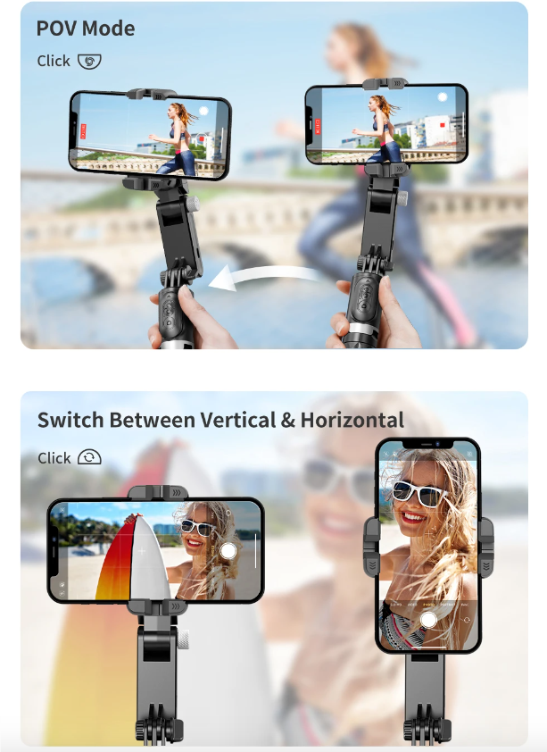 Upplev professionell kvalitet med Q18 Selfie Stick 360 rotation och innovativ design för stabila bilder och kreativ fotografering