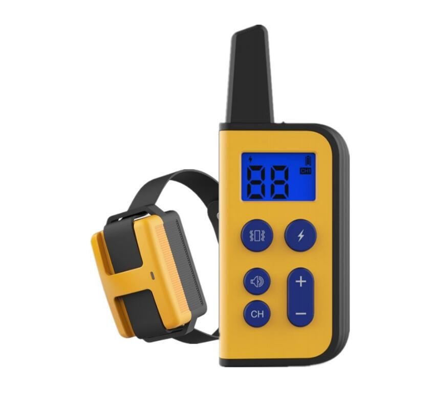 2020 Ny Elektrisk Hundträningshalsband 1000m Räckvidd Vattentät LCD-skärm Justerbara Stimulansnivåer