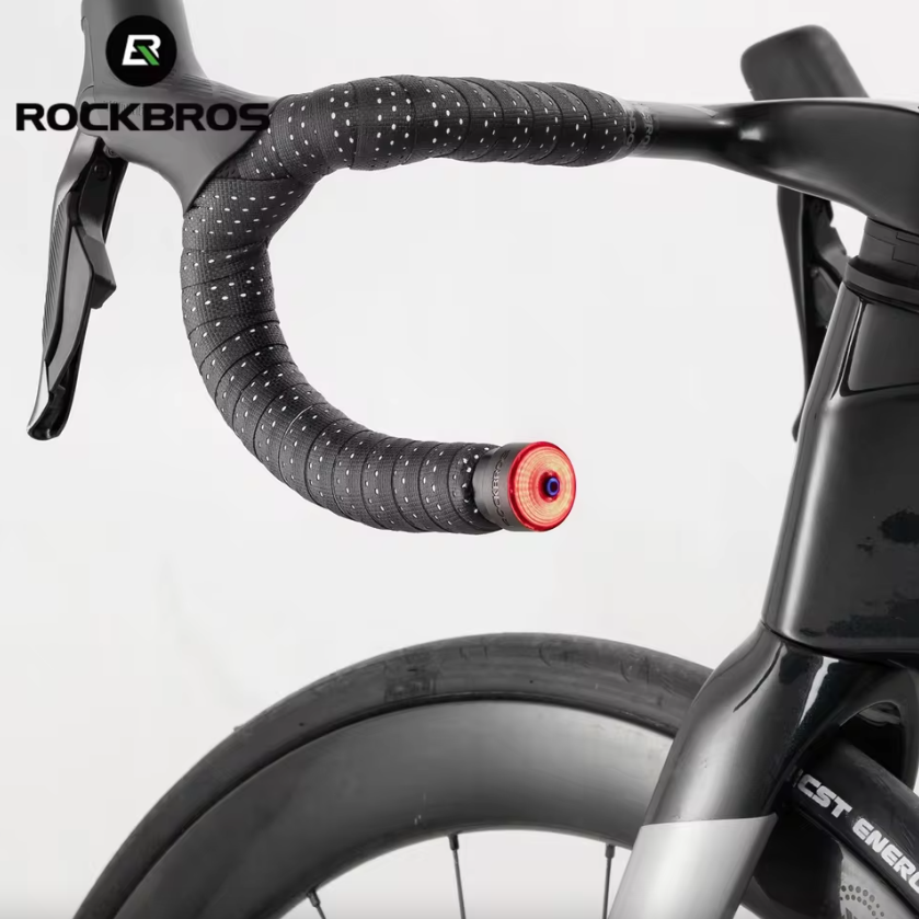 ROCKBROS R0 Styreändplugglampa: Kompakt Type-C Baklampa för MTB & Landsväg – Förbättrad Cykelsynlighet!