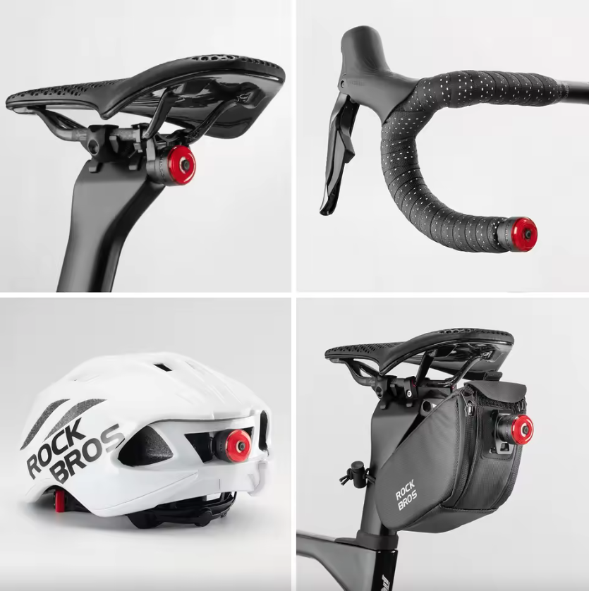 ROCKBROS R0 Styreändplugglampa: Kompakt Type-C Baklampa för MTB & Landsväg – Förbättrad Cykelsynlighet!