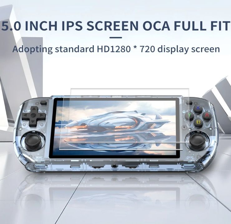 POWKIDDY RGB10 MAX3 Retro Handhållen Spelkonsol med 5 Tums IPS Skärm och RK3566 för Hög Prestanda