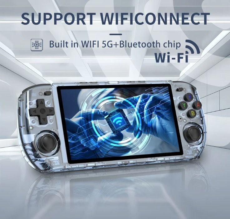 POWKIDDY RGB10 MAX3 Retro Handhållen Spelkonsol med 5 Tums IPS Skärm och RK3566 för Hög Prestanda