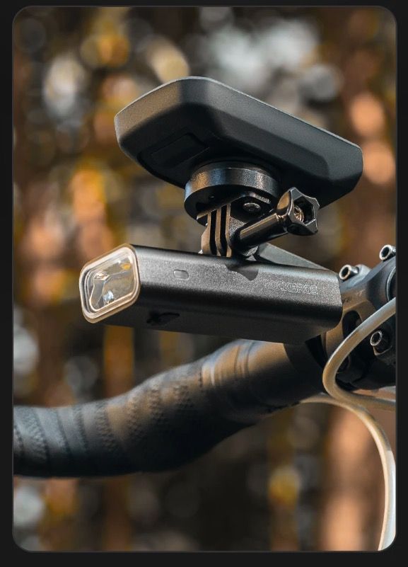 ROCKBROS RHL-1000LUMEN LED cykelfrontljus hög ljusstyrka regntätt Type-C uppladdningsbar för nattcykling