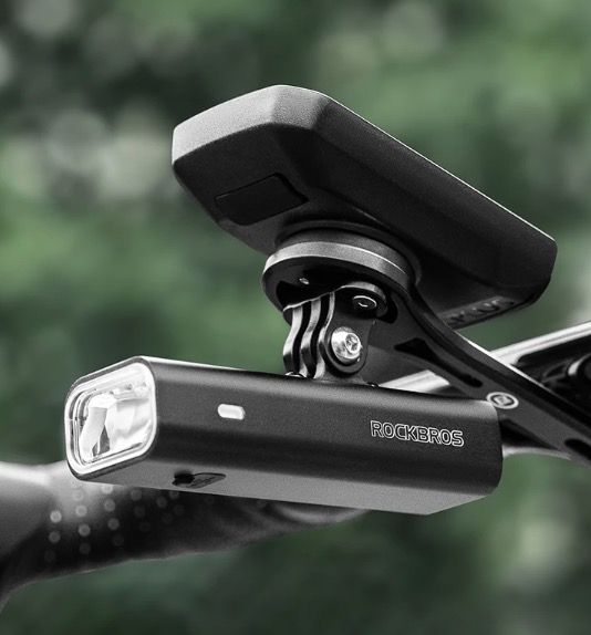 ROCKBROS RHL-1000LUMEN LED cykelfrontljus hög ljusstyrka regntätt Type-C uppladdningsbar för nattcykling