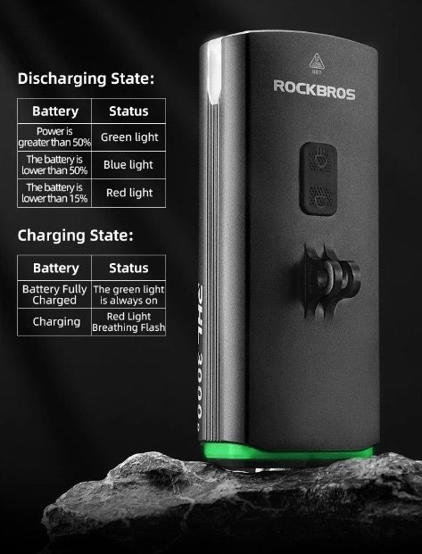 ROCKBROS RHL3000 Cykelljus 3000 Lumen LED-strålkastare 10000mAh Batteri Vattentät MTB Landsvägscykling Hållbar