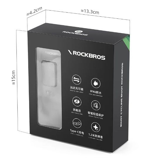 ROCKBROS RHL3000 Cykelljus 3000 Lumen LED-strålkastare 10000mAh Batteri Vattentät MTB Landsvägscykling Hållbar
